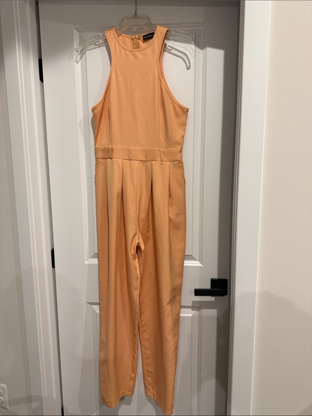 PLT Sleeveless Peach Jumpsuit